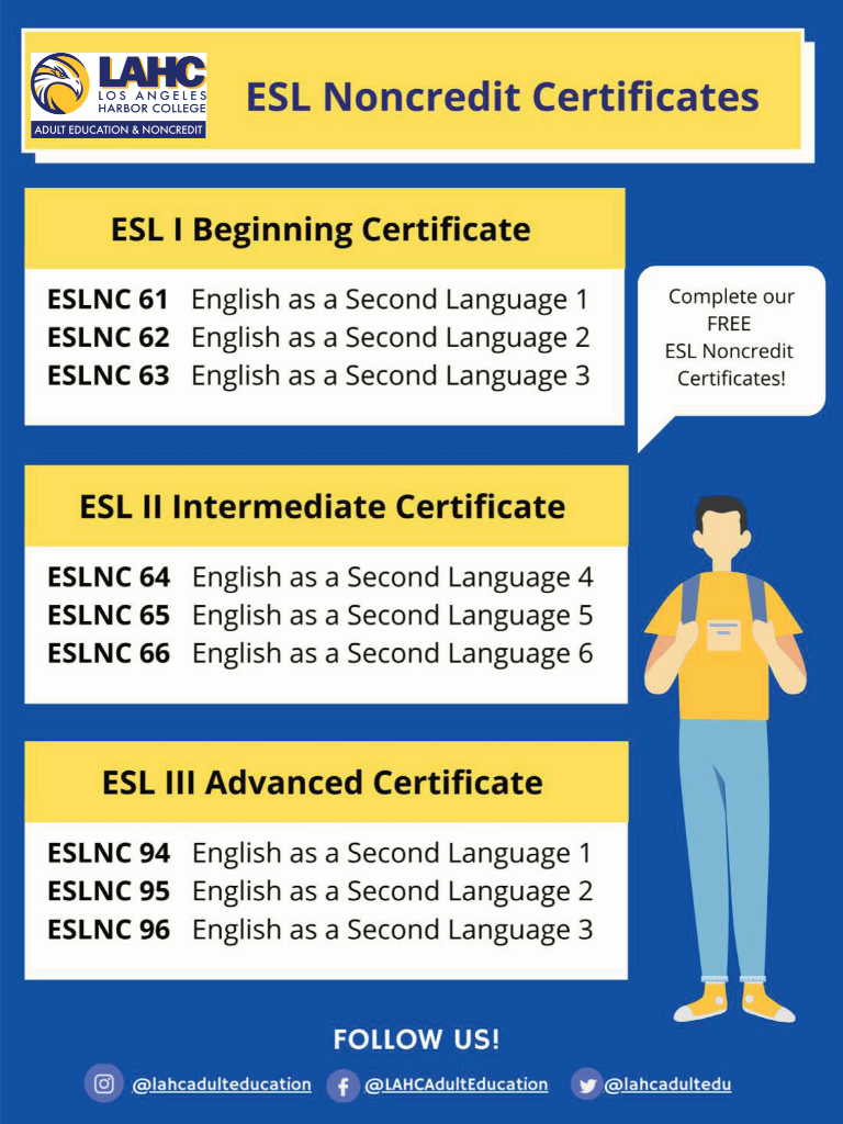ESL Noncredit | LAHC